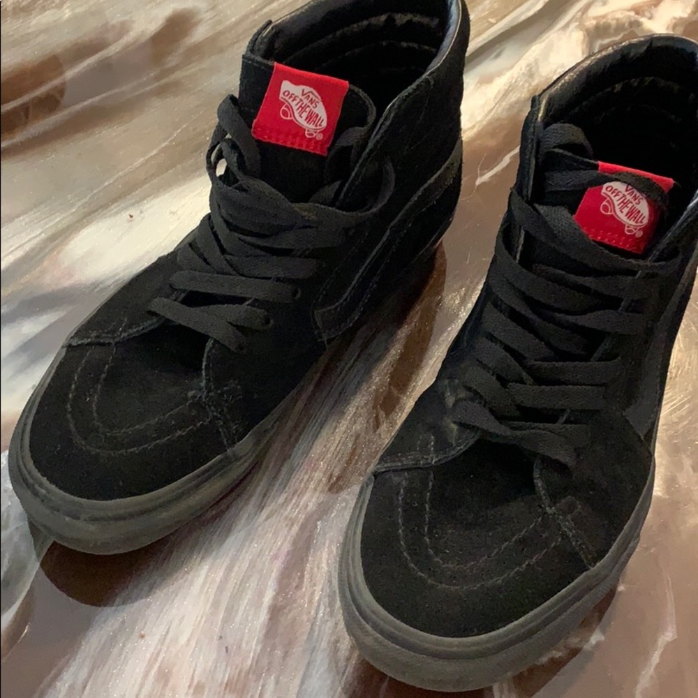 Men’s vans all black suede